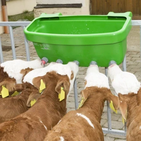 Poidło dzielone dla cieląt z zaworami i gumowymi smoczkami Multi Feeder  kwadratowe 2 - Sklep.SigmaAgro.Pl.webp