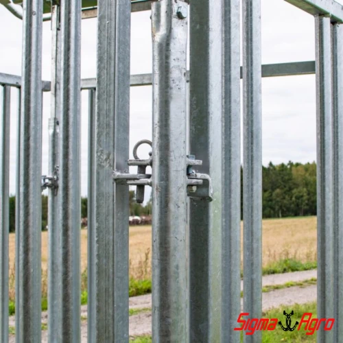 Paśnik dla koni na padok 8 stanowiskowy z dachem ocynkowany ogniowo - Sklep.SigmaAgro.Pl.webp