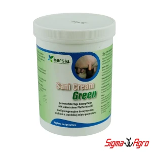 Kersia Sani Cream Green 1 kg – chłodząco-regenerująca maść do wymion z olejkiem mięty japońskiej