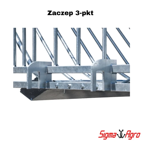 Paśnik cynkowany dla owiec z dachem M16 – trwały paśnik z korytkami, ochrona paszy i porządek -Sklep.SigmaAgro.Pl.webp