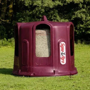 Paśnik Dzwon Na Siano Z SIATKĄ Burgundowy BELE 120 - 160 cm