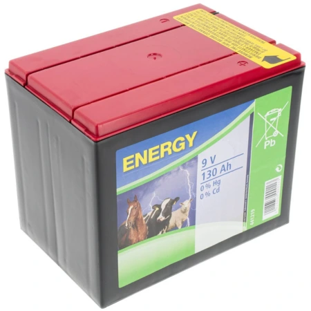 Bateria chlorkowa do elektryzatora 9 V 130 Ah marki KERBL – duża pojemność, stabilne napięcie, waga 3,7 kg. Idealna do ogrodzeń elektrycznych, z uwzględnieniem opłat środowiskowych.