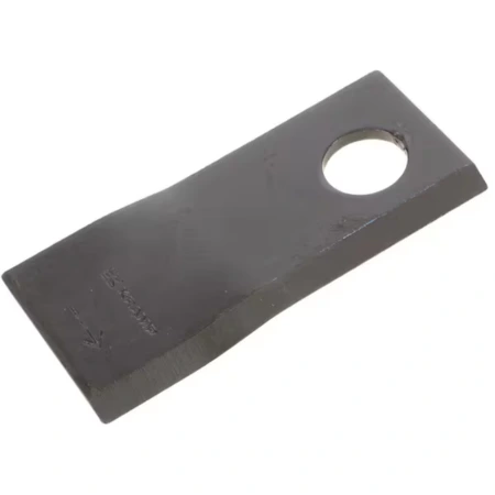 Nożyk kosiarki rotacyjnej lewy 112x49x4 mm, otwór Ø 21 mm, pasuje do Pöttinger – wytrzymały i precyzyjny element tnący marki KRAMP. Idealny do kosiarek rolniczych, zapewnia efektywne koszenie.