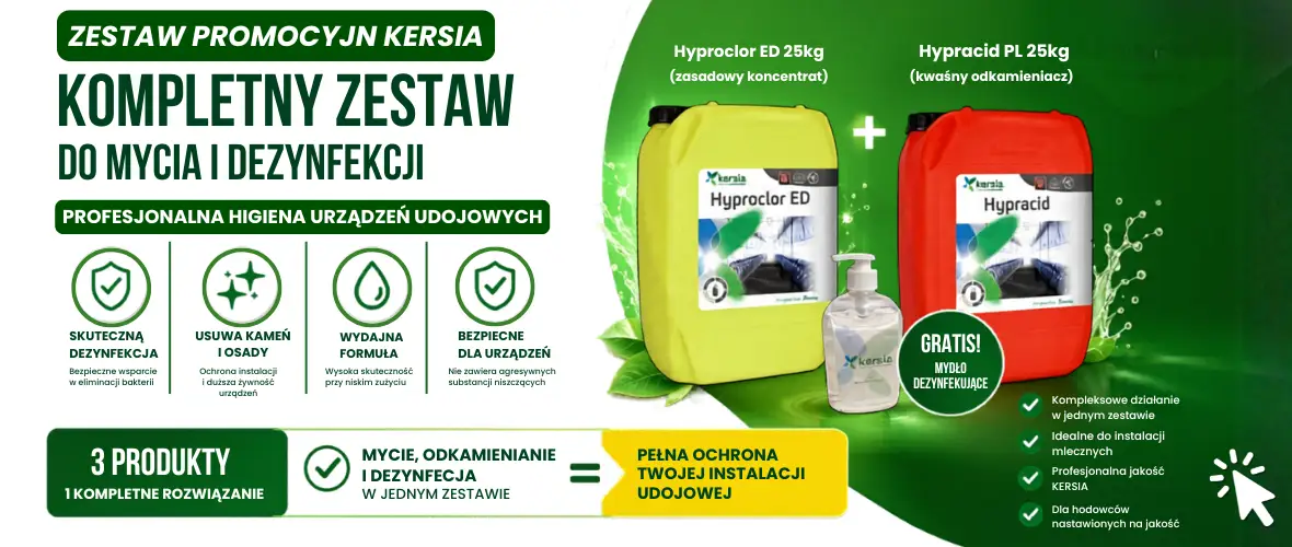 Kersia Kwas+ Zasada = Mydlo gratis Sigma Agro - wyposażenie obór i stajni