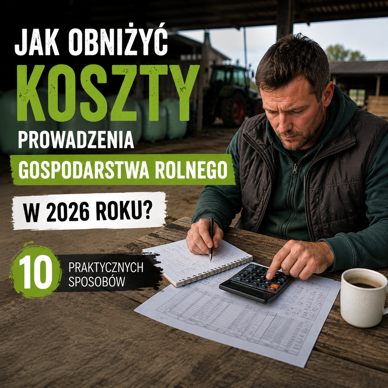 Jak obniżyć koszty prowadzenia gospodarstwa rolnego w 2026 roku? 10 praktycznych sposobów